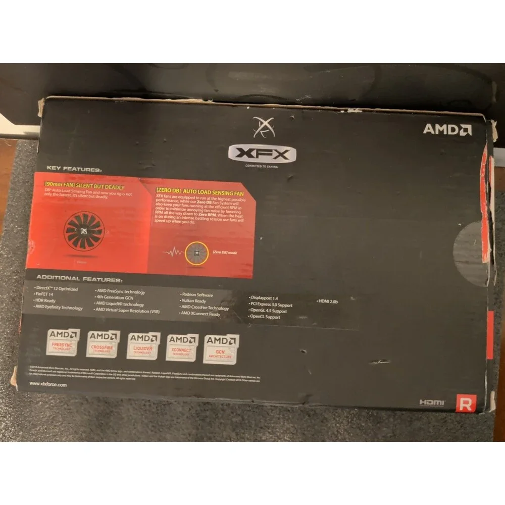 XFX AMD Radeon RX460 4GB 896SP GDDR5 PCI-E Graphics Video Card DP DVI HDMI